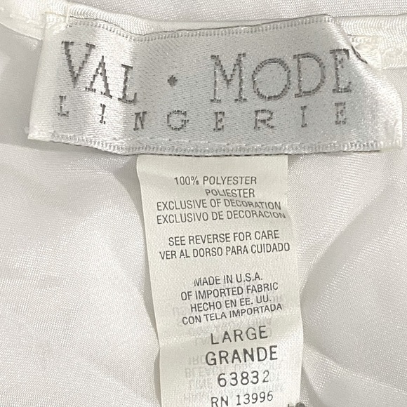 Vintage White Satin Midi Babydoll Slip Dress Lace Sequins Beaded - Picture 13 of 14